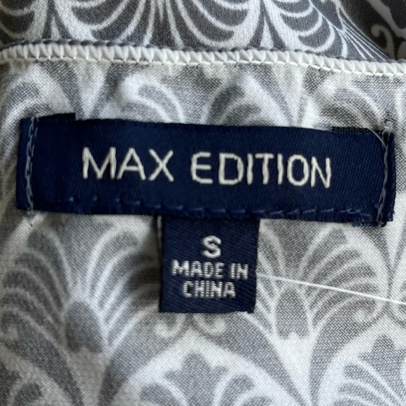 •Max Edition• NWT Sleeveless Patterned Babydoll Top - Size Small - Picture 2 of 11